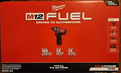 Milwaukee 2402-22 M12 FUEL 12V 1/4-Inch Hex 2-Speed Screwdriver Kit • $115