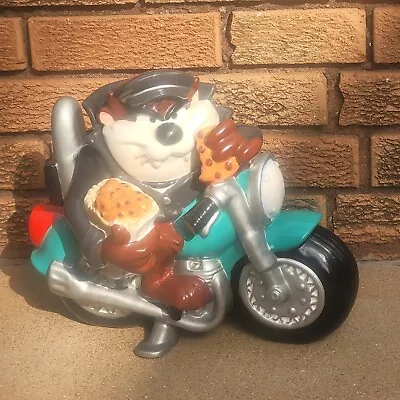 TAZ Tasmanian Devil  Harley-Davidson Bike Cookie Jar Warner Brothers  • $65