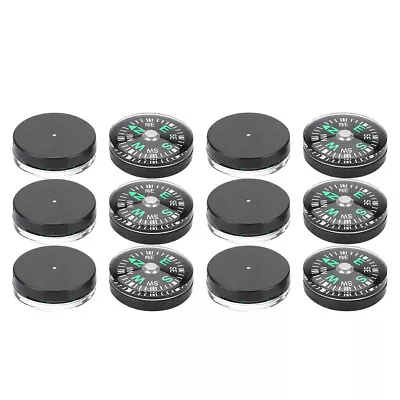 20mm Mini 12Pcs Small Pocket Button Survival Compass For Camping Hiking Outdoor • $6.62