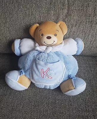 Kaloo Blue White 9  Sailor Teddy Bear Baby Soft Toy Plush Comforter Doudou • £19.99