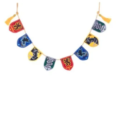 Harry Potter NEW * House Crest Banner Garland * 30-Inch Slytherin Ravenclaw • $15.95