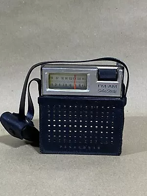 Vtg Panasonic FM-AM Transistor Solid State Radio Black Model R-618 Untested • $30