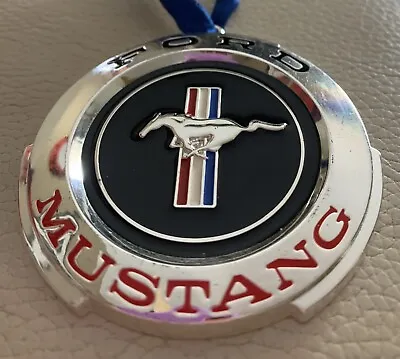  Ford Mustang Metal Christmas Ornament • $11