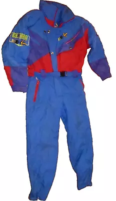 Ski Suit Snowsuit One Piece Snow Bib Retro Vintage 80s Touch 9 • $100