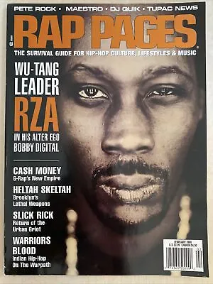 $54.99 • Buy Hip-Hop Magazine RAP PAGES February 1999 Wu-Tang RZA Cover Tupac News