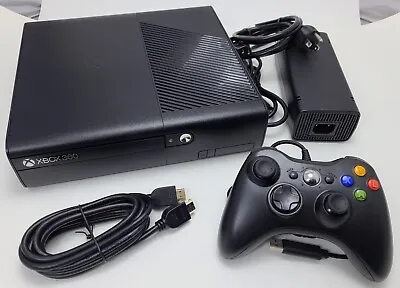 Microsoft XBox 360E Gaming System BLACK Video Game Console 4GB Bundle XBOX 360 E • $151.95