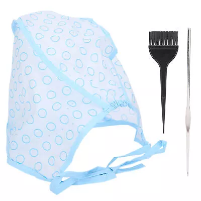 £3.52 • Buy Hair Highlights Cap Set Reusable Highlight Cap With Hair Dyeing Brushes GSA