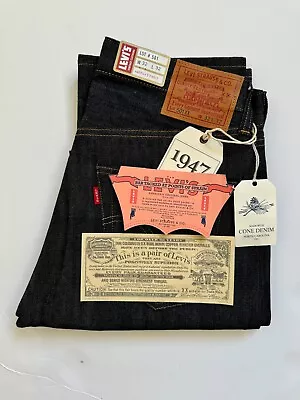 Levi's Vintage Clothing DEAD STOCK CONE MILLS (USA) DENIM 1947 501 Jeans 32x32 • $225