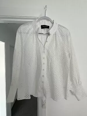 Decjuba  White Blouse Shirt Size 10 • $10