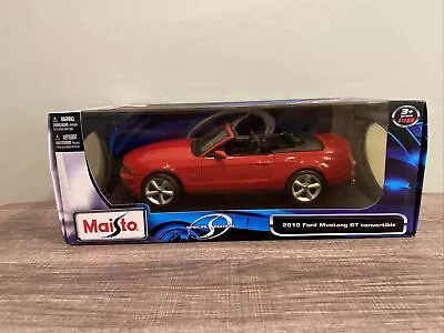 Maisto Red 2010 Ford Mustang GT Convertible 1:18 Die Cast Car • $29.99