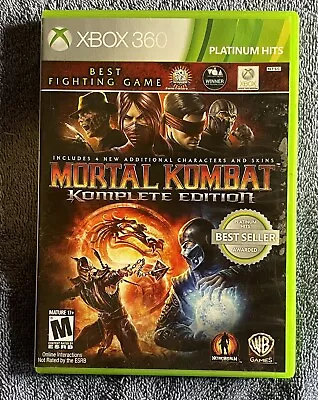 Mortal Kombat Komplete Edition (Microsoft Xbox 360 2012) CIB Complete In Box • $24.99