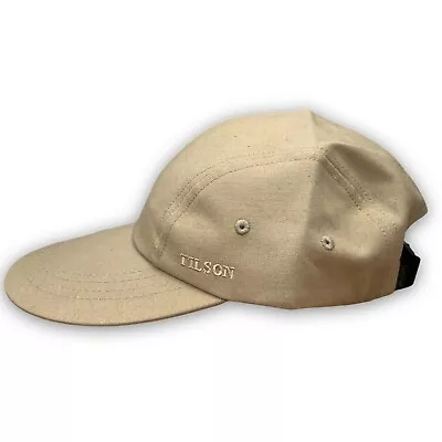 Filson Hat Adult One Size Khaki DuckBill Made In USA Fly Fishing Guide Cap Long • $30.59