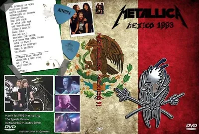 METALLICA LIVE IN MEXICO CITY 1993 2 DVD SET RARE! Metal! The Big 4! Thrash! • $13