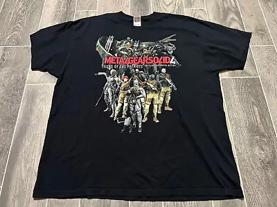 Vintage Metal Gear Solid 4 Video Game Promo Shirt Black Cast Size XXL • $59.99