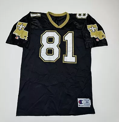 Vintage 90s Champion Michael Haynes NEW ORLEANS SAINTS NFL JERSEY Men’s 44 / L • $49.99