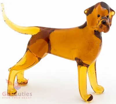 Art Blown Glass Figurine Of The Hungarian Or Magyar Vizsla Dog • $25