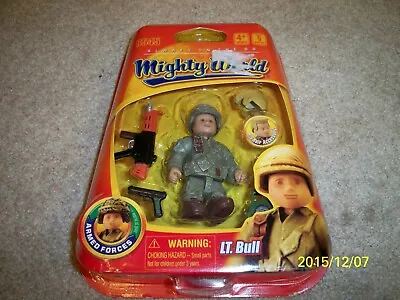 Brand New! Mighty World Lieutenant Bull 3  Soldier Action Figure! • $12.95