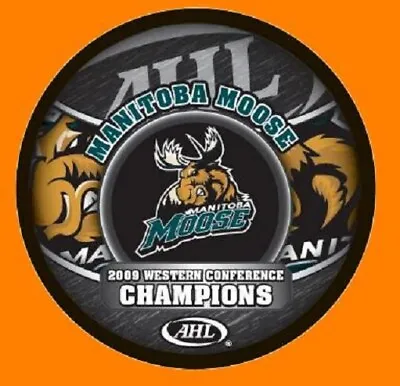 2009 Manitoba Moose Ahl West Conference Champions Champs Puck - #a8l - #2l • $19.99