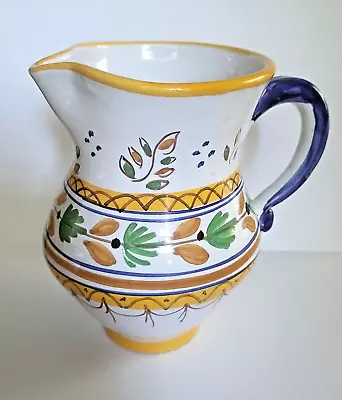 Vintage TALAVERA 5-1/2  Pottery Spout Pitcher Made In Mexico Signed JS • $23.99