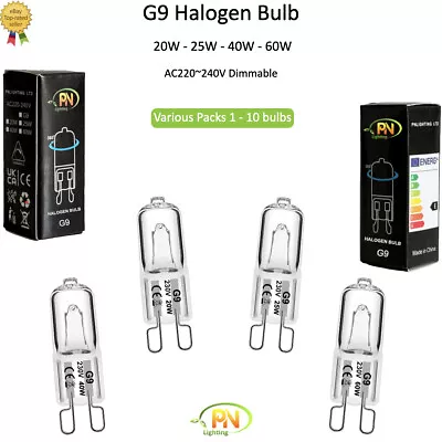 10x G9 Halogen Bulbs 20W|25W|40W|60W Warm White Replace LED Bulb X1 | X2 | X5 • £3.80