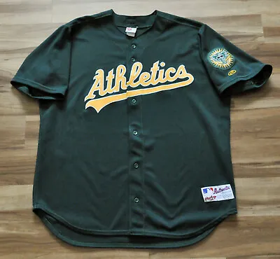 Oakland A's Athletics Rawlings Jersey Authentic Blank Cursive MLB Men 52 2XL • $149.99