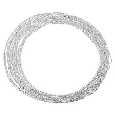 16.4Feet Textured Copper Jewelry Wire 17 Gauge Silver Plated Brass Twist Wire • £11.66