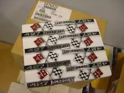 Corvette 1966 NOS 427 Turbo Jet Fender Emblems 3876425 • $85