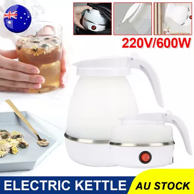 $19.95 • Buy 600ml Electric Water Kettle Collapsible Portable Water Pot Travel Camping Home
