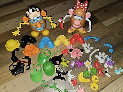 Mr Potato Head Lot Disney Minnie Mouse Star Wars Goofy Ears Accessories 68 Piece • $39.99