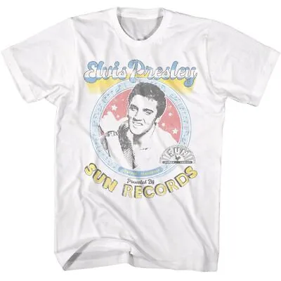 Elvis Presley - Sun Records - Elvis Presented By Sun - Licensed - Adult T-Shirt • $26.99