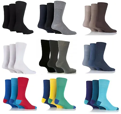 Mens Gentle Grip Soft Honeycomb Top Non Elastic Diabetic Socks UK Size 6-11 • £15.99