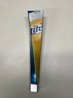 Beer Tap Handle For Keg Miller Lite Vortex Style Twist Plastic Blue Logo Pull 7A • $24.99