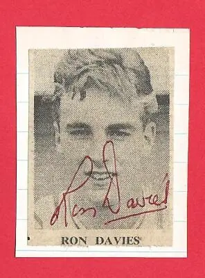 £3.50 • Buy Ron Davies Norwich City Fc 1963-1965 Es Portsmouth Rare Original Autograph