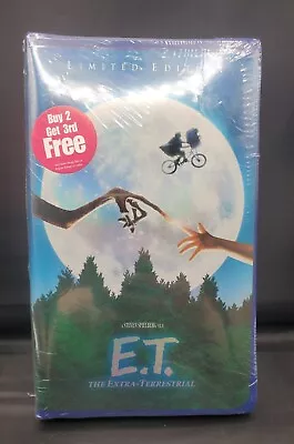 E.T. The Extra-Terrestrial VHS  2002 20th Aniv Limited Edition Blue CLAMSHELL  • $4.99