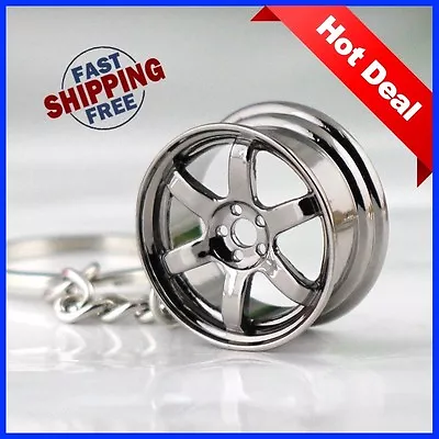 Honda 6 Star Rim Key Chain Acura Integra Civic B16 B18 K20 Kit H22a K24 Speed 5 • $12.95