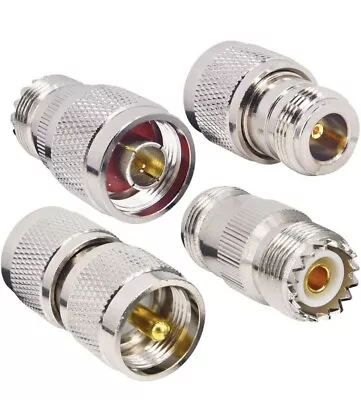 RF Coaxial Adapter Connector Kit N Male/Female To UHF PL-259 SO-239 M/F Straight • $12.50