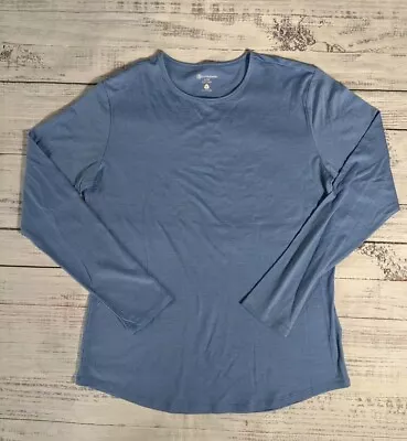Cloudveil Merino Wool Base Layer Women’s Long Sleeve Shirt Blue Sz L • $22.41
