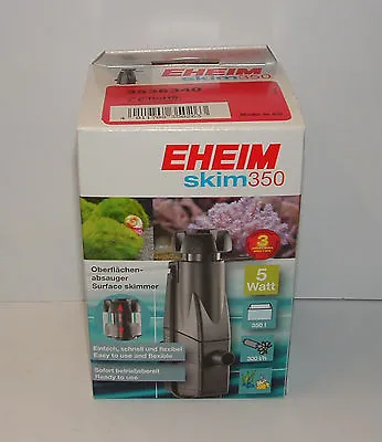 EHEIM SKIM 350. Compact Surface Skimmer. Only 5 Watts. Aquarium. 3536340 • £32.99