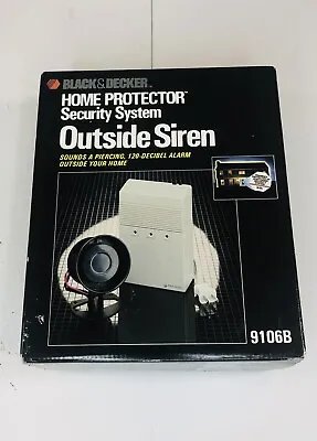 Black & Decker 9106 Home Protector Security System Outside Siren New Open Box • $29.99