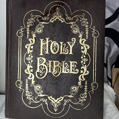 Vintage Catholic Bible New American Family Record Edition 1982 Large Size • $20