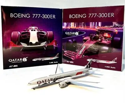 Phoenix 04560 Qatar Airways Boeing 777-300ER F1 A7-BEL Diecast 1/400 Jet Model • $113.40