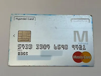 Hyundai MasterCard Credit Card Korea Chip • $14.99