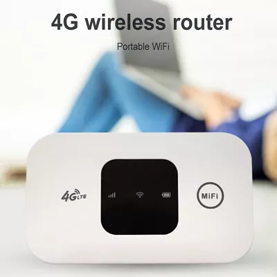 4G Pocket WiFi Router 150Mbps 4G Wireless Router 2100mAh Broadband Wide Coverage • $20.13