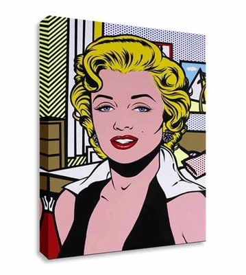 £17.99 • Buy Roy Lichtenstein Marilyn Monroe Canvas Wall Art Picture Print