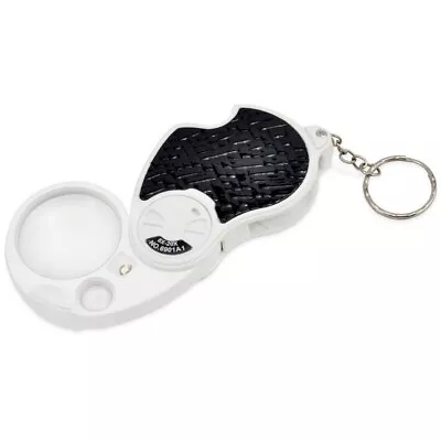 8X 20X Foldable Magnifying Glass LED Illuminated Jewelry Magnifier Loupe W/ Lamp • $19.99