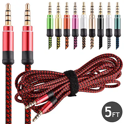 3.5mm AUX AUXILIARY Cable Cord For IPhone IPod Samsung Car Audio Headphone Jack • $3.49