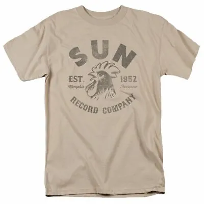 Sun Records Vintage Logo T Shirt Mens Licensed Rock Record Label Tee Sand • $17.49