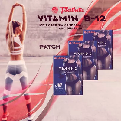 Vitamin B12 Patch Garcinia Cambogia Guarana Weight Loss Energy Boost Fat Burner • £6.95