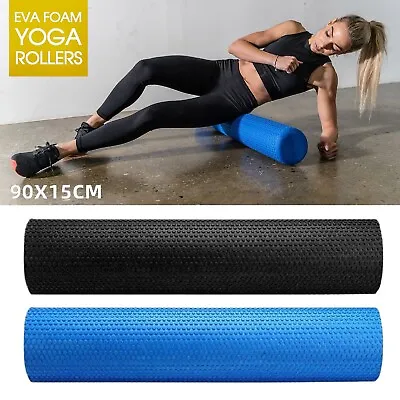 Yoga Foam Roller Physio Yoga Pilates Fitness Exercise GYM Training Yoga Roller • $37.99