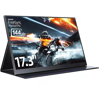 $299 • Buy 17.3  FHD HDR Ultra Slim Portable Monitor 144Hz Gaming Monitor Mini HDMI Type C